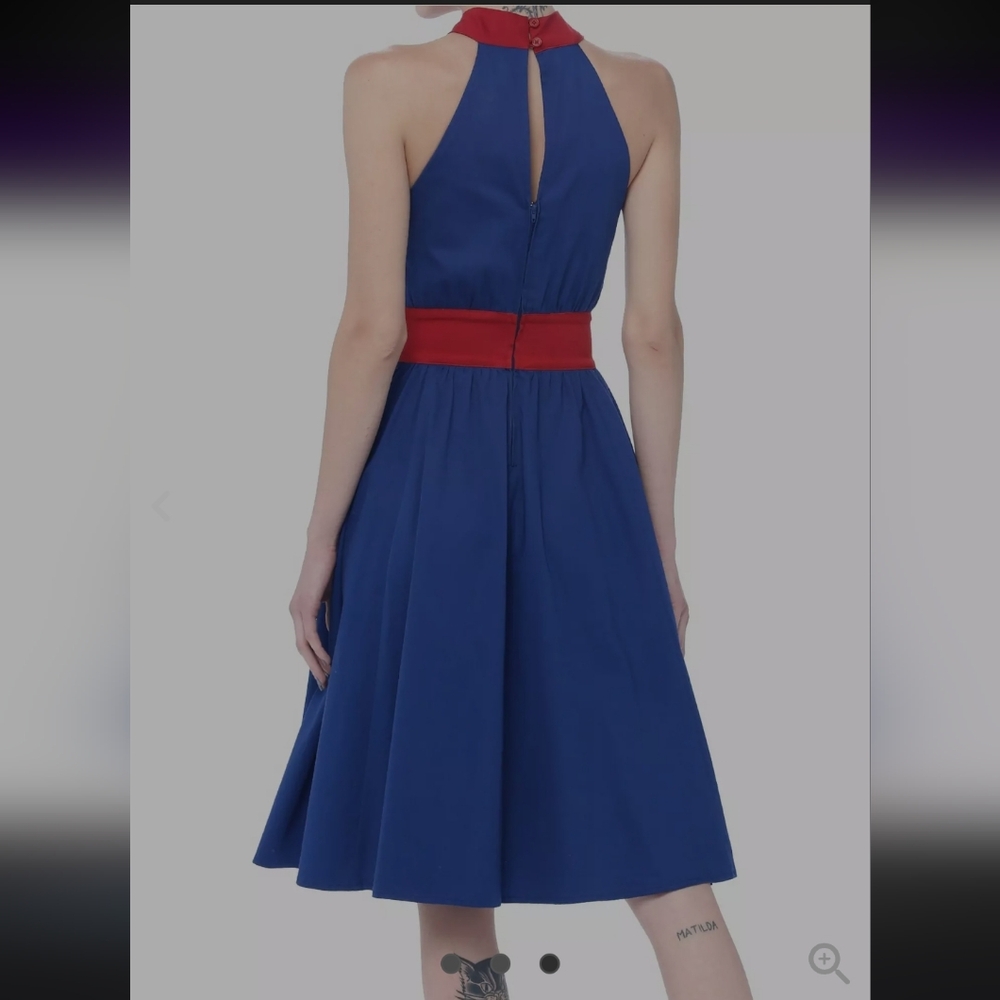 Her Universe Marvel Captain Carter Halter Dress - Picture 3 of 15